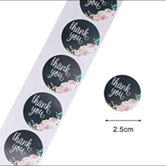 (500) Thank You Stickers - Picture 3 of 6